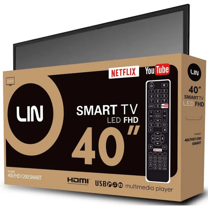 Смарт телевизор Lin 40LFHD1200 Full HD 40’’ LED Direct-LED