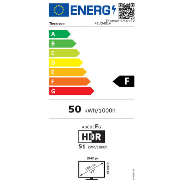 Смарт телевизор Thomson 43UG4S14 UHD 4K 43’’ LED HDR D LED