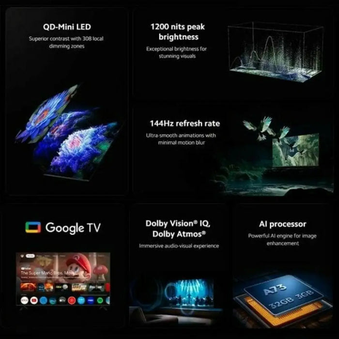 Смарт телевизор Xiaomi MINILED 2025 LED 4K Ultra HD 75’’
