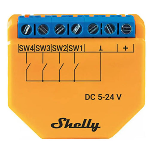 Смарт Wi-Fi превключвател Shelly PLUS i4 DC 4-дигитални