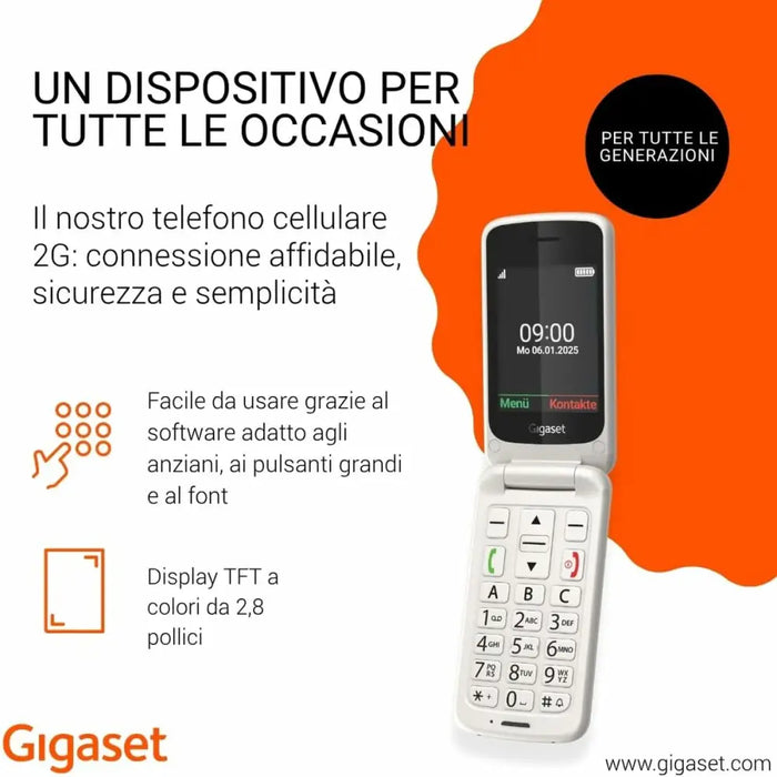 Смартфони Gigaset S30853-H1230-R104 2,8’’ Бял