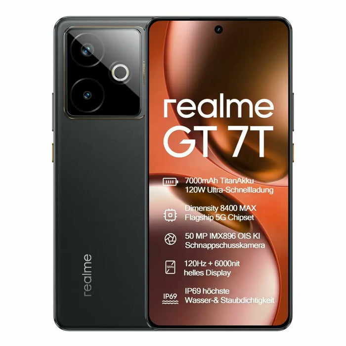Смартфони Realme GT 7T 6,8’’ 12 GB RAM 256 GB Черен