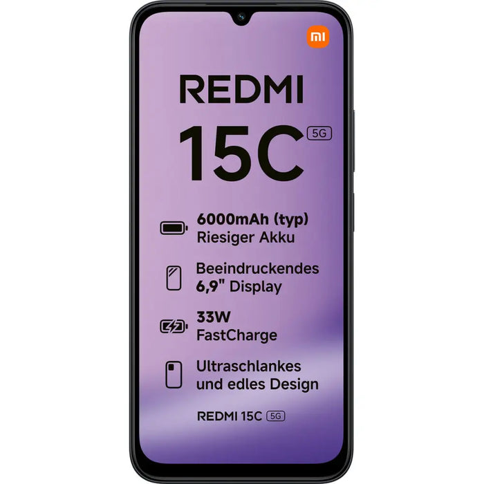 Смартфони Xiaomi Redmi 15C 6,9’’ 4 GB RAM 128 GB Черен