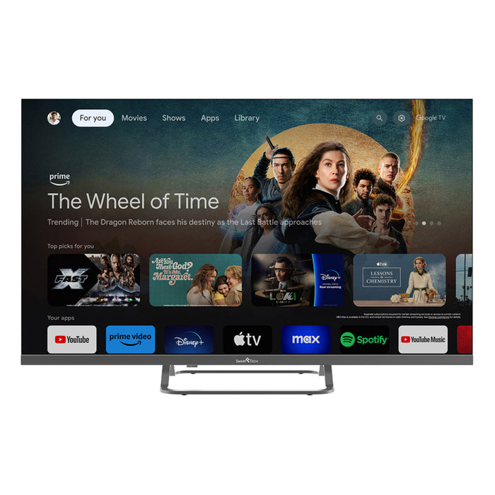 Телевизор SMARTTECH 32QG01V QLED SMART TV, GOOGLE TV, 32.0 ", 80.0 см