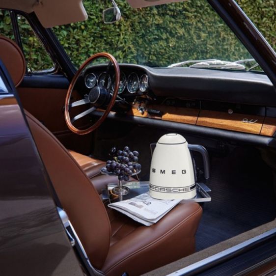 Ел.кана SMEG KLF03PCWEU, 1.7 л, 2400 W, Porsche Carrara White