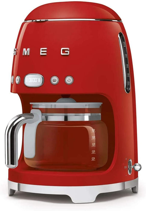 Кафемашина Smeg - DCF02RDEU, 1.4L, червена