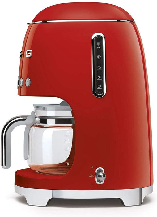 Кафемашина Smeg - DCF02RDEU, 1.4L, червена