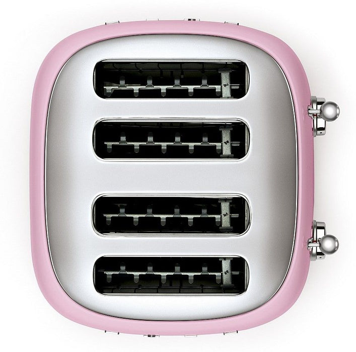 Двоен тостер Smeg - TSF03PKEU, 2000W, 6 степени, розов