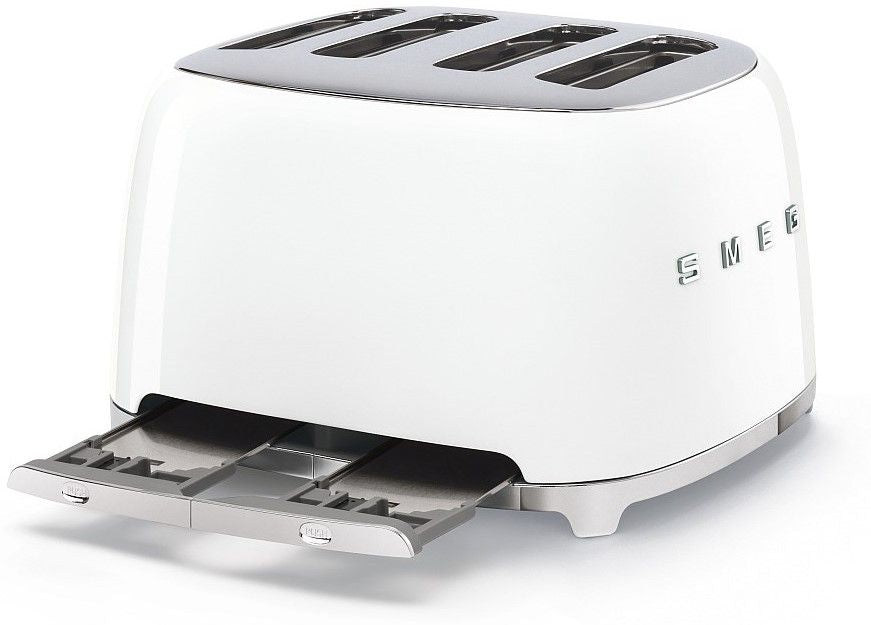 Двоен тостер Smeg - TSF03WHEU, 2000W, 6 степени, бял