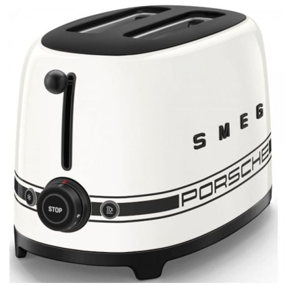 Тостер SMEG TSF01PCWEU, 2 филии, 950 W, Porsche Carrara White