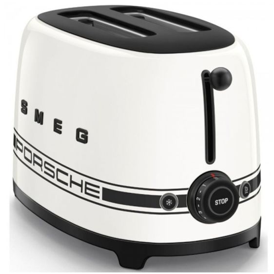 Тостер SMEG TSF01PCWEU, 2 филии, 950 W, Porsche Carrara White
