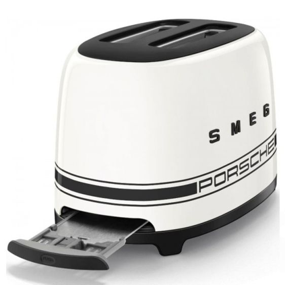 Тостер SMEG TSF01PCWEU, 2 филии, 950 W, Porsche Carrara White