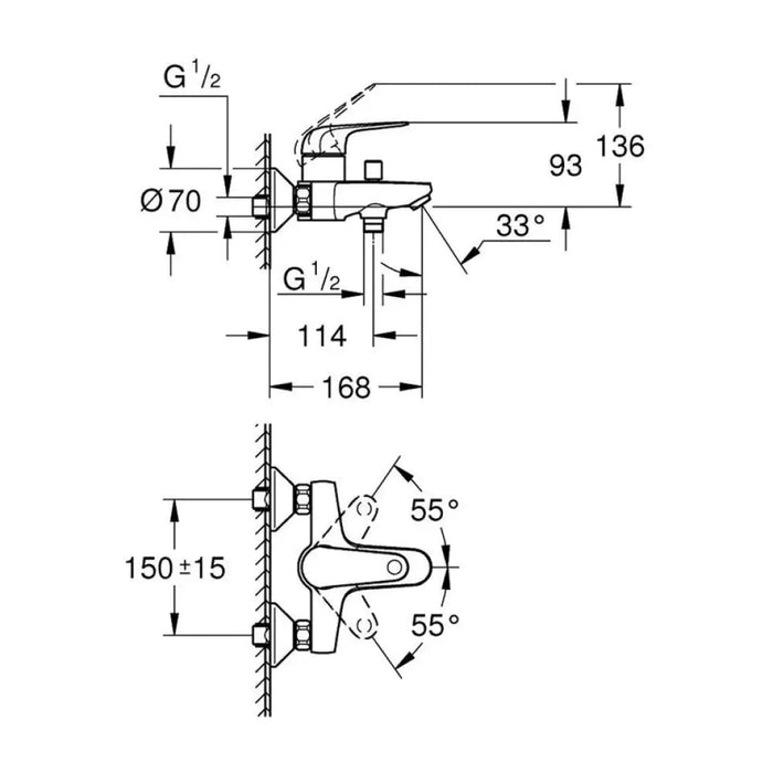 СМЕСИТЕЛ GROHE SWIFT