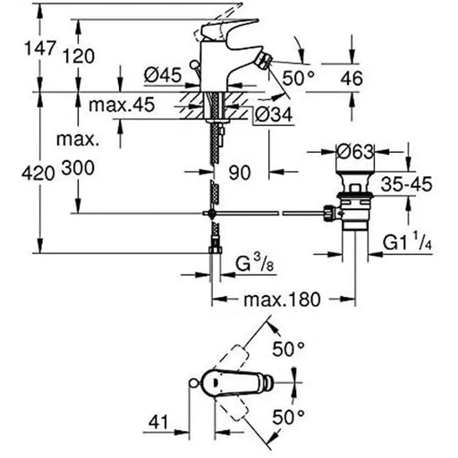 Смесител Grohe 23770000 Санитарно биде