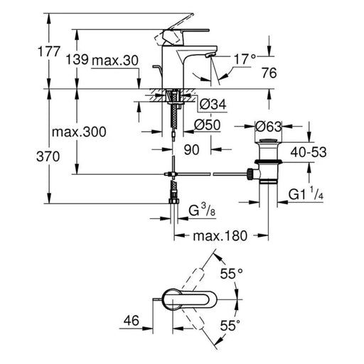 СМЕСИТЕЛ GROHE GET 32883000