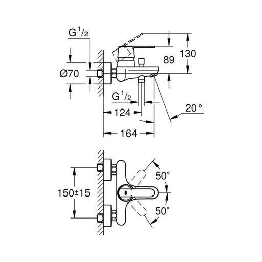 СМЕСИТЕЛ GROHE GET 32887000