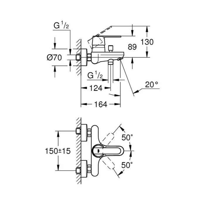 СМЕСИТЕЛ GROHE GET 32887000