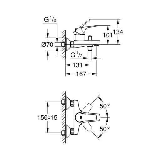 СМЕСИТЕЛ GROHE START FLOW