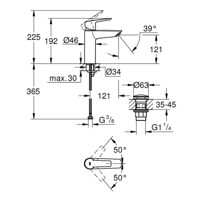 СМЕСИТЕЛ GROHE START M