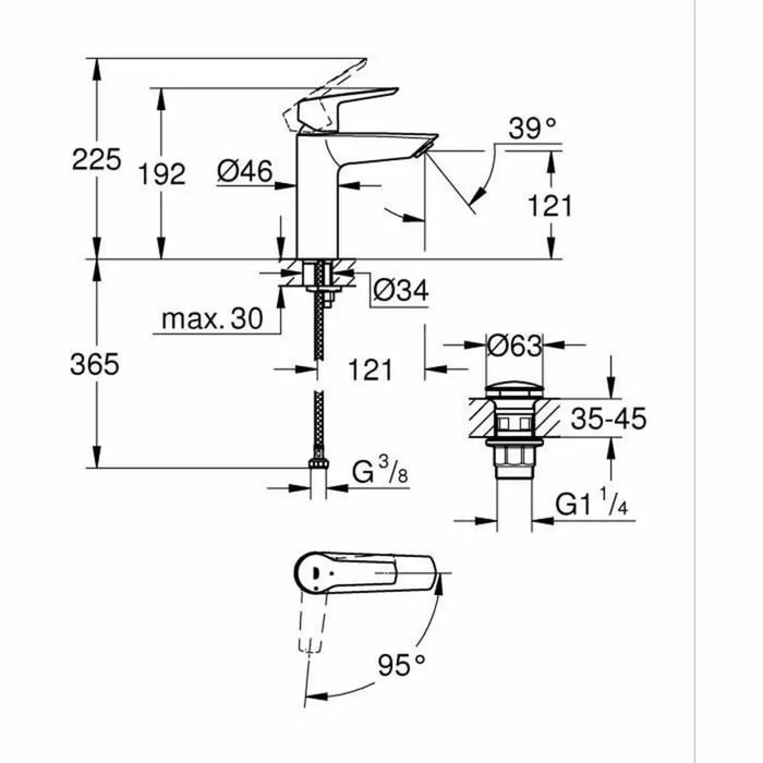 Смесител Grohe Start M Матово черно