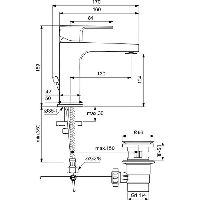 СМЕСИТЕЛ IDEALSTANDARD ESLA