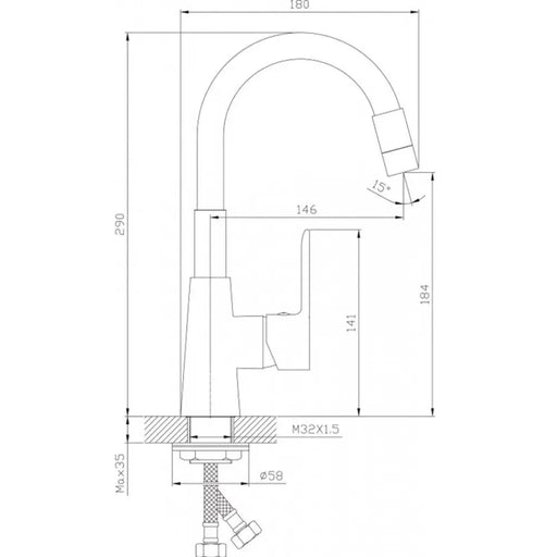 СМЕСИТЕЛ INTER CERAMIC ALISADO