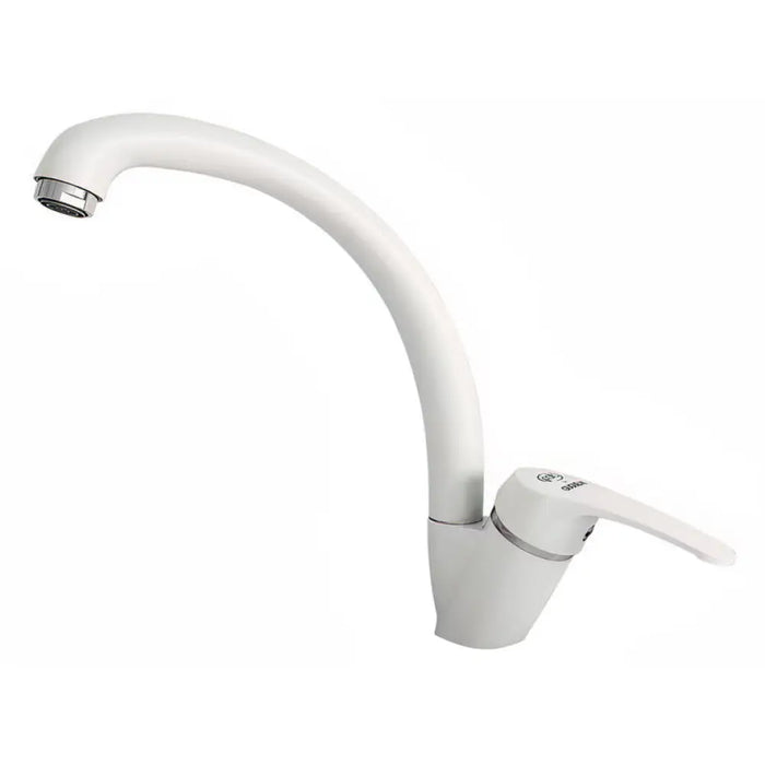 СМЕСИТЕЛ ЗА КУХНЯ С ГРАНИТНО ПОКРИТИЕ ЧИСТО БЯЛ FAT