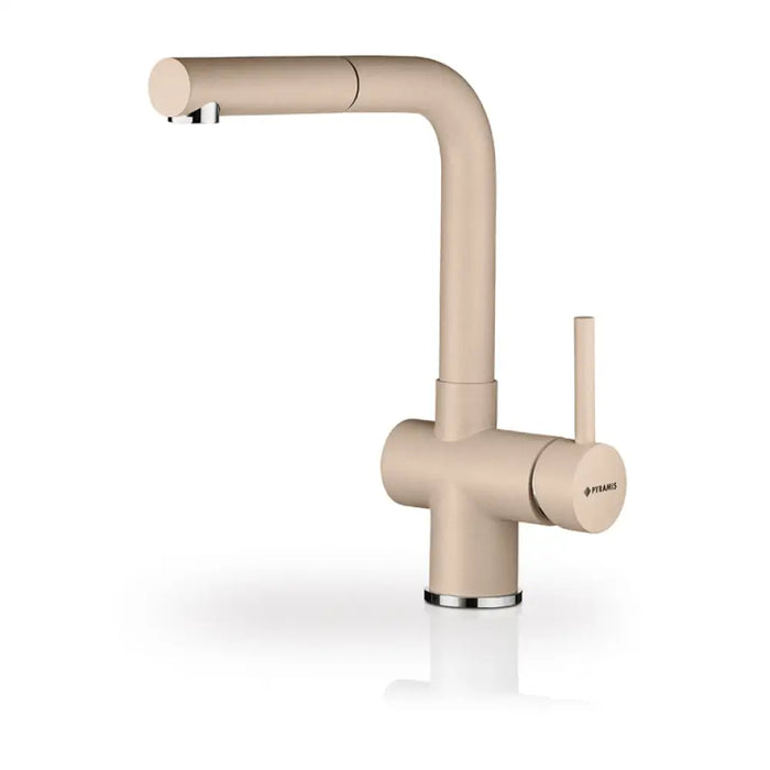 СМЕСИТЕЛ ЗА КУХНЯ С ГРАНИТНО ПОКРИТИЕ PYRAMIS CAPRICCIO БЕЖ