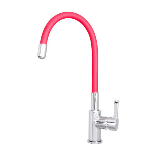 СМЕСИТЕЛ ЗА КУХНЯ С ПОДВИЖНО РАМО RUBINETA FLEXY-33 RED