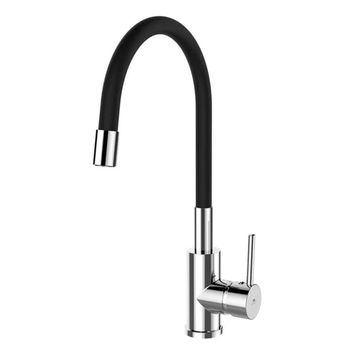 СМЕСИТЕЛ ЗА КУХНЯ С ПОДВИЖНО РАМО RUBINETA TWISTER -33 BLACK