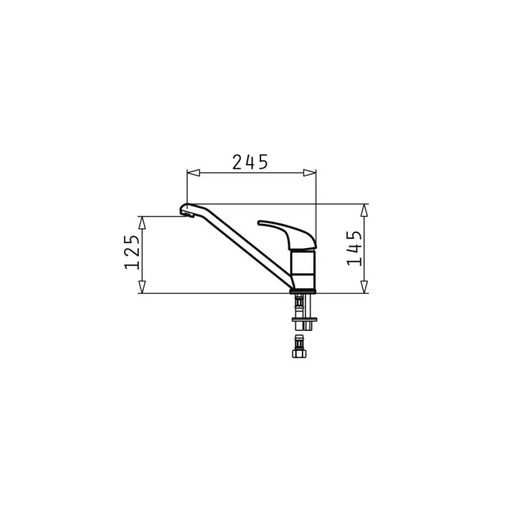 Смесител PYRAMIS ASALIA гранитогрес черен