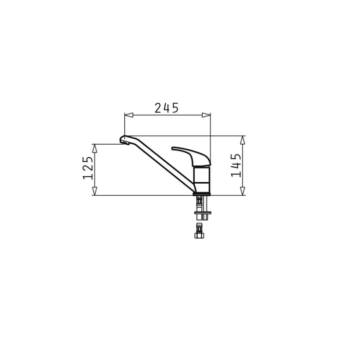 Смесител PYRAMIS ASALIA гранитогрес черен