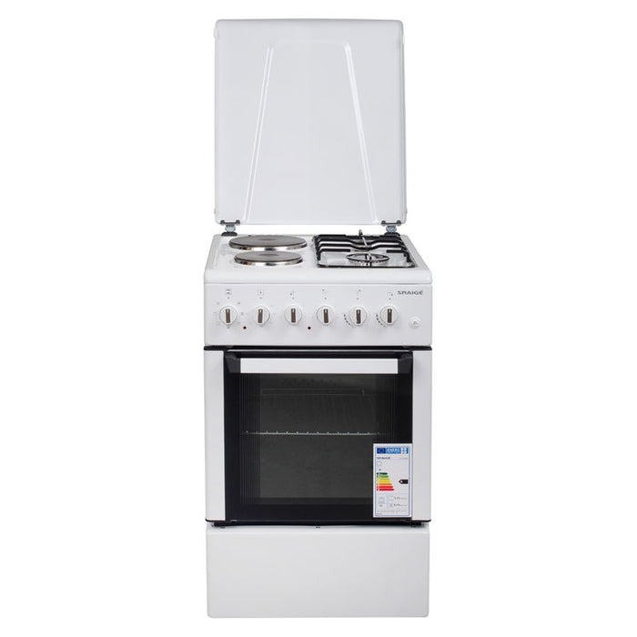 Комбинирана печка SNAIGE FF-5223MBZW A, 2 ГАЗОВИ И 2 ЕЛЕКТРИЧЕСКИ