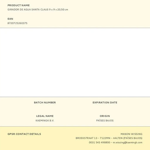 Снежен Фенер Lumineo Дядо Коледа 9 x 9 x 20,5 cm