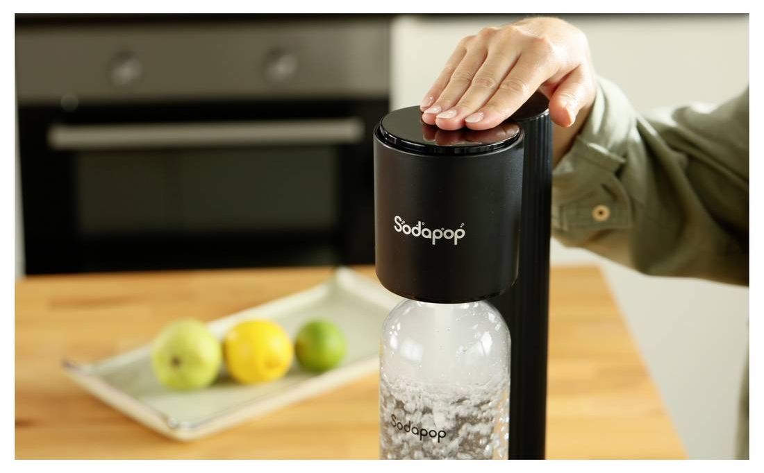 Машина за газирана вода Sodapop - Cooper Pro, 850 ml, черна