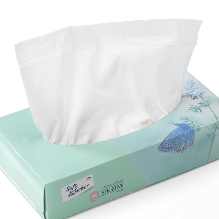 Носни кърпички Sensitive, 72 бр