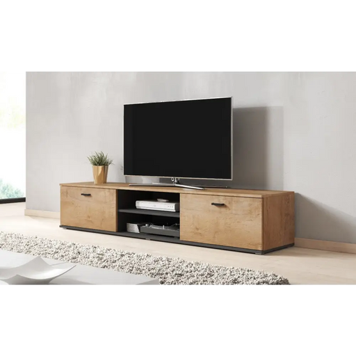 SOHO 8 комплект (RTV180 шкаф + S6 + рафтове) Дъб левка