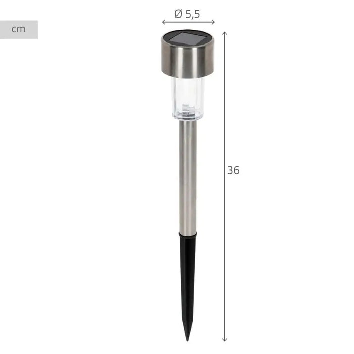 Соларен градински кол Aktive Пластмаса 5,5 x 36 x 5,5 cm