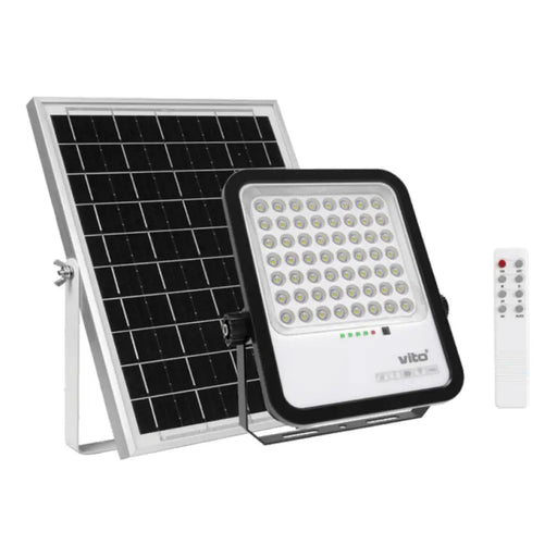 СОЛАРЕН LED ПРОЖЕКТОР 6000K 3.2V 12AH С 5M КАБЕЛ VITO SAHARA