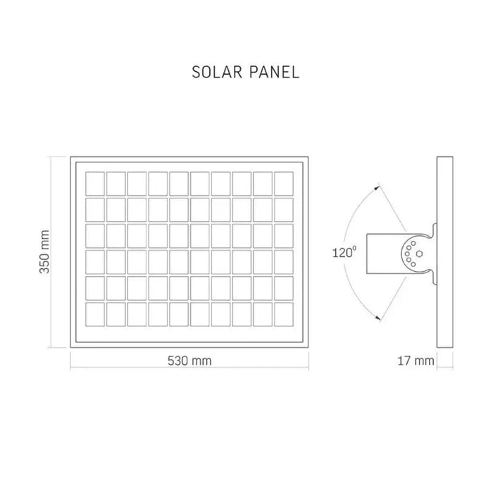 СОЛАРНА УЛИЧНА LED LAMPA LANA 30W/5K VLE-SLSO-305 VIDEX