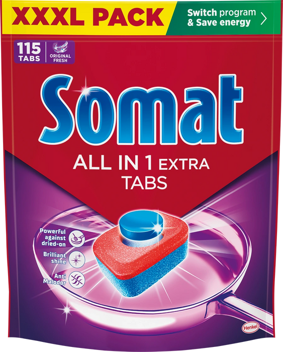 Таблетки за съдомиялна машина All in One, 115 бр