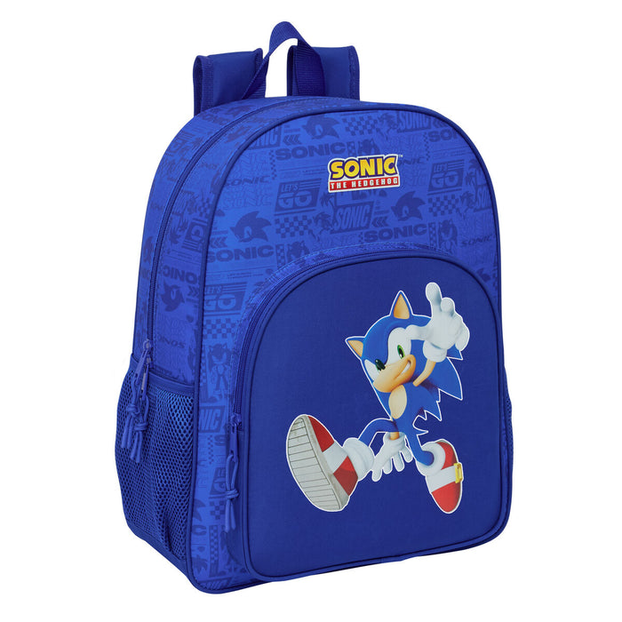 Училищна чанта Sonic Син 33 x 42 x 14 cm