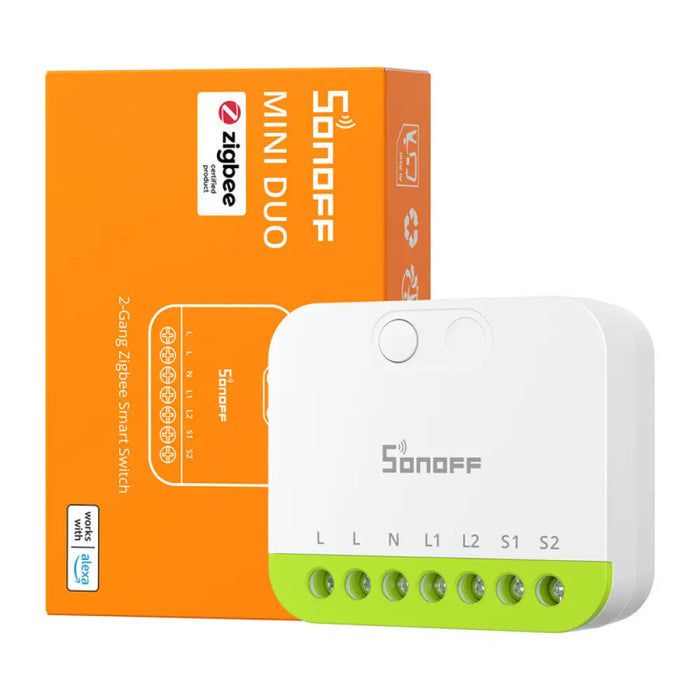Sonoff MINI-ZB2GS ZigBee двуканален мини превключвател