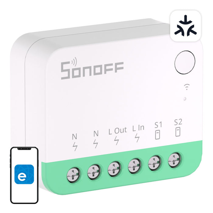 Sonoff MINIR4M Matter интелигентен WiFi мини превключвател (HomeKit, SmartThings, Домашен асистент).