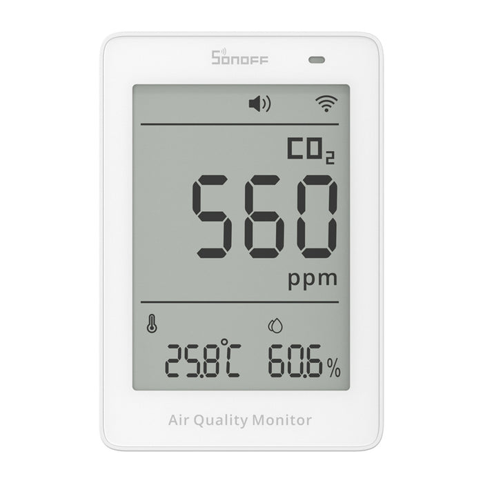 Sonoff AirGuard CO2 SAWF-08P WiFi LCD измервател на качеството на въздуха
