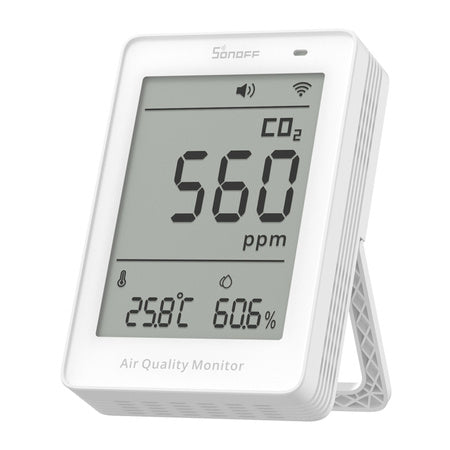 Sonoff AirGuard CO2 SAWF-08P WiFi LCD измервател на качеството на въздуха