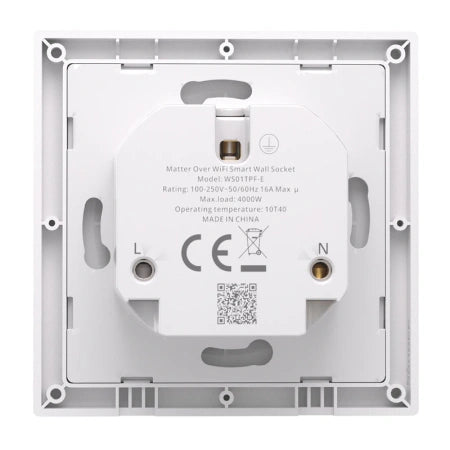 Sonoff WS01TPF-E WiFi интелигентен стенен контакт (тип F)
