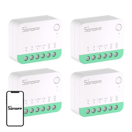 SONOFF MINIR4M (Extreme) Matter Switch - пакет от 4 броя
