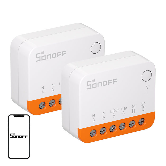 SONOFF MINIR4 (Extreme) превключвател, пакет от 2 броя