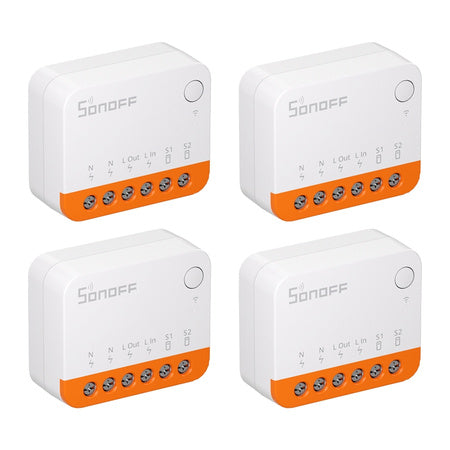 SONOFF MINIR4 (Extreme) превключвател, пакет от 4 броя